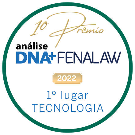 Selo: Prêmio Análise DNA+FENALAW, categoria Tecnologia