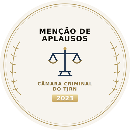 Selo: Menção de Aplausos da Câmara Criminal do TJRN (2023)